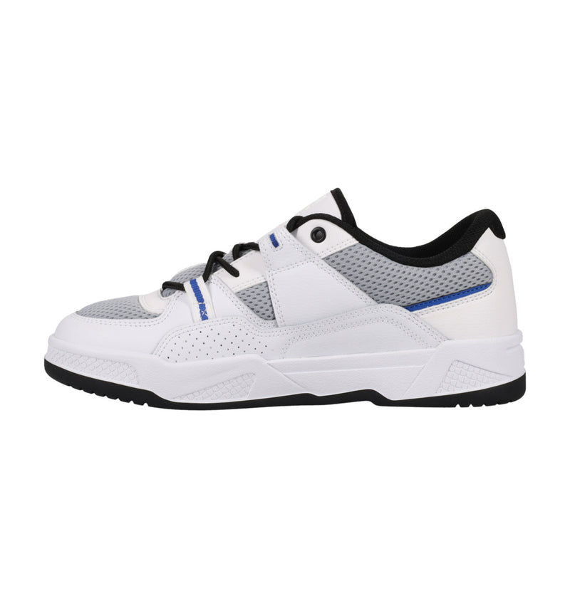Load image into Gallery viewer, DC Men&#39;s Construct Leather Shoes White/Grey/Blue ADYS100822-XWSB
