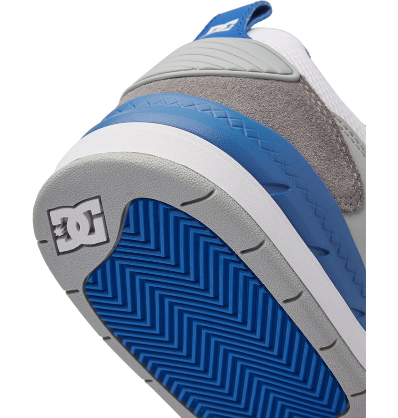 Load image into Gallery viewer, DC Men&#39;s Ascend Lace up Shoes White/Grey/Blue ADYS100844-XWSB
