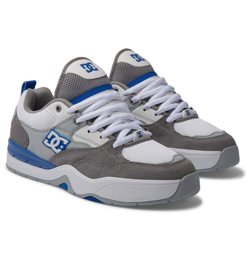 Load image into Gallery viewer, DC Men&#39;s Ascend Lace up Shoes White/Grey/Blue ADYS100844-XWSB
