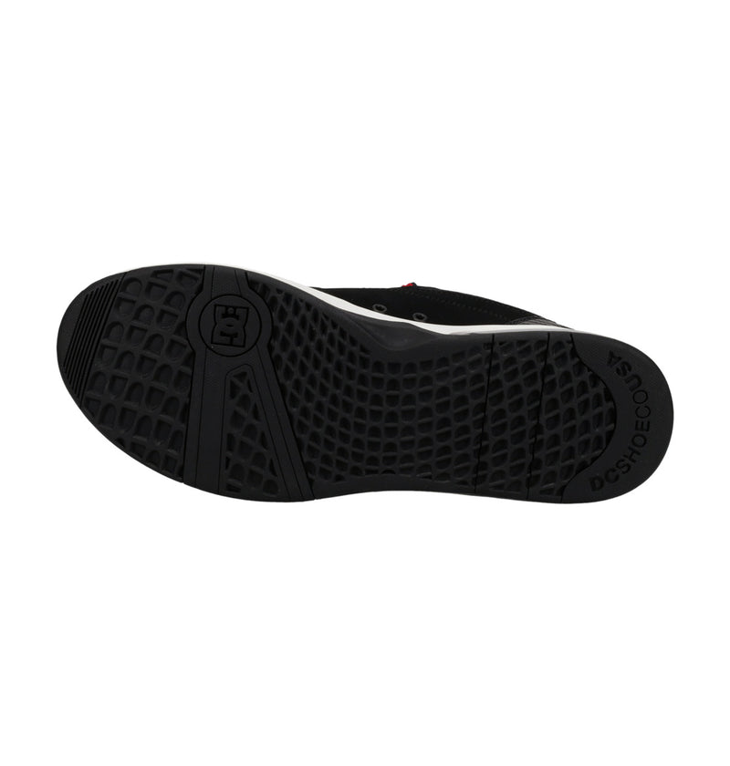 Load image into Gallery viewer, DC Men&#39;s Versatile Le Leather Shoes Black/Black/Red ADYS200076-XKKR
