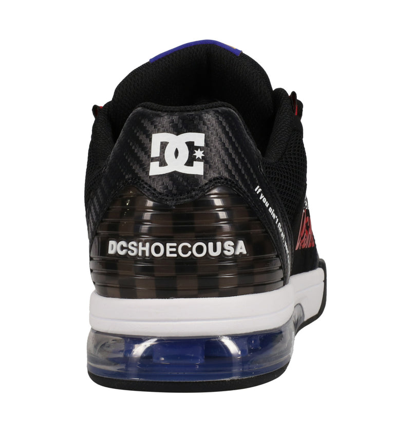 Load image into Gallery viewer, DC Men&#39;s Versatile Le Leather Shoes Black/Black/Red ADYS200076-XKKR
