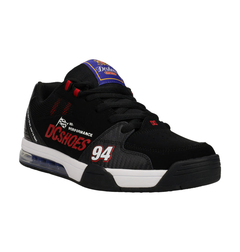Load image into Gallery viewer, DC Men&#39;s Versatile Le Leather Shoes Black/Black/Red ADYS200076-XKKR
