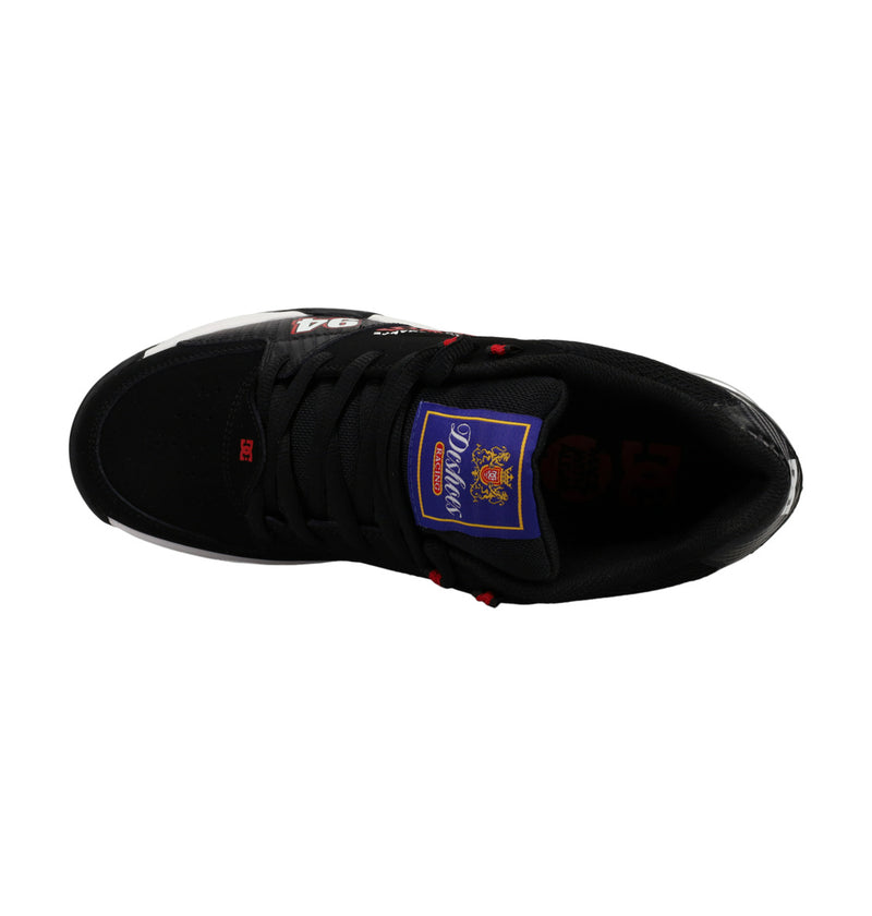 Load image into Gallery viewer, DC Men&#39;s Versatile Le Leather Shoes Black/Black/Red ADYS200076-XKKR
