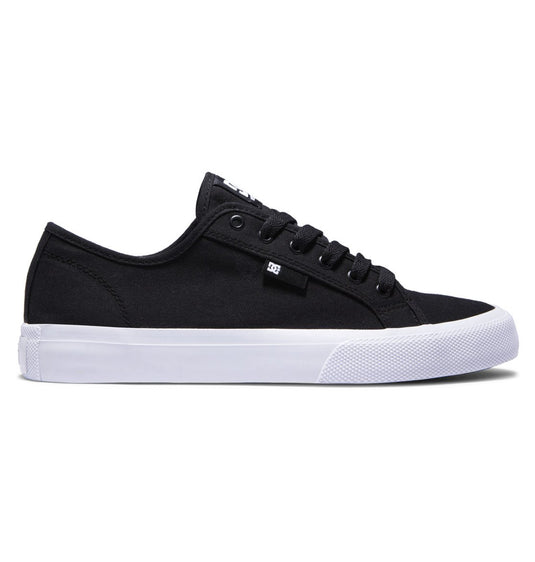 DC Men's Manual Leather Shoes Black/White ADYS300591-BKW