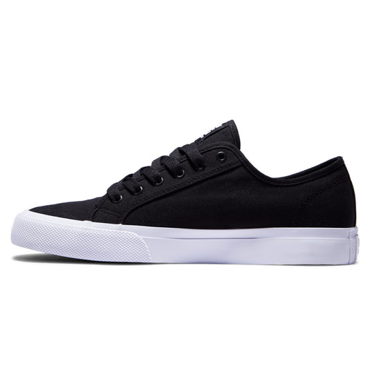 DC Men's Manual Leather Shoes Black/White ADYS300591-BKW