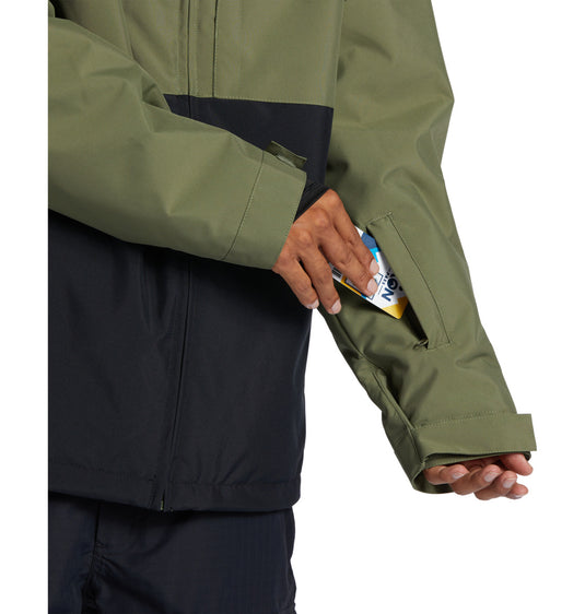 DC Basis Print Technical Snow Jacket Four Leaf Clover ADYTJ03065-GPH0
