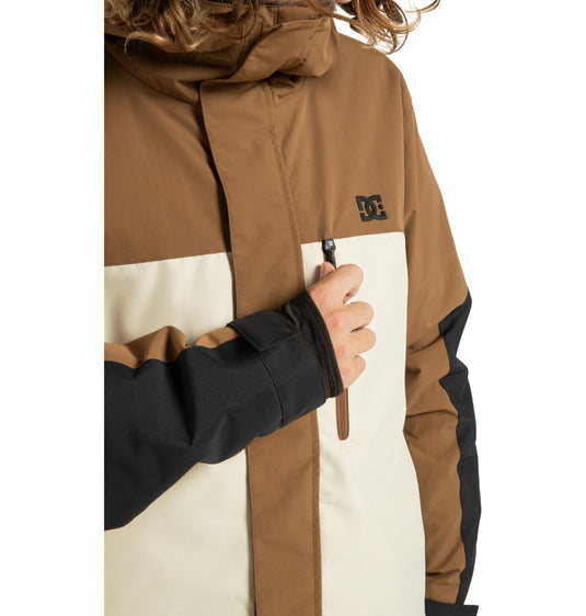 DC Men's Defiant - Technical Snow Jacket Oatmeal ADYTJ03089-TFL0