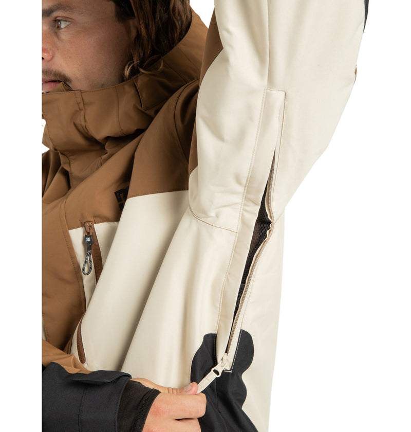 Load image into Gallery viewer, DC Men&#39;s Defiant - Technical Snow Jacket Oatmeal ADYTJ03089-TFL0
