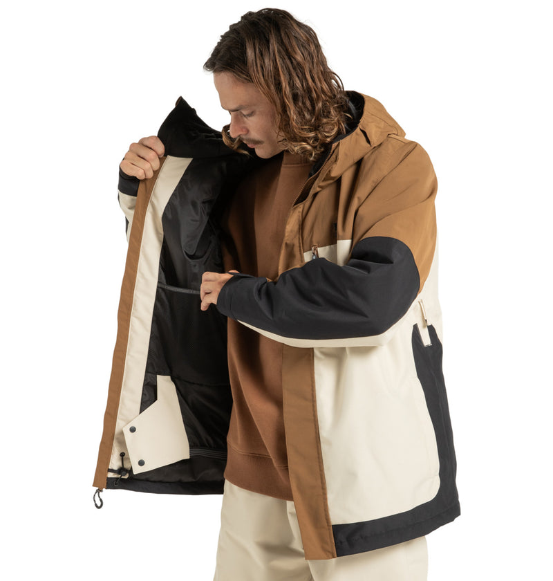 Load image into Gallery viewer, DC Men&#39;s Defiant - Technical Snow Jacket Oatmeal ADYTJ03089-TFL0
