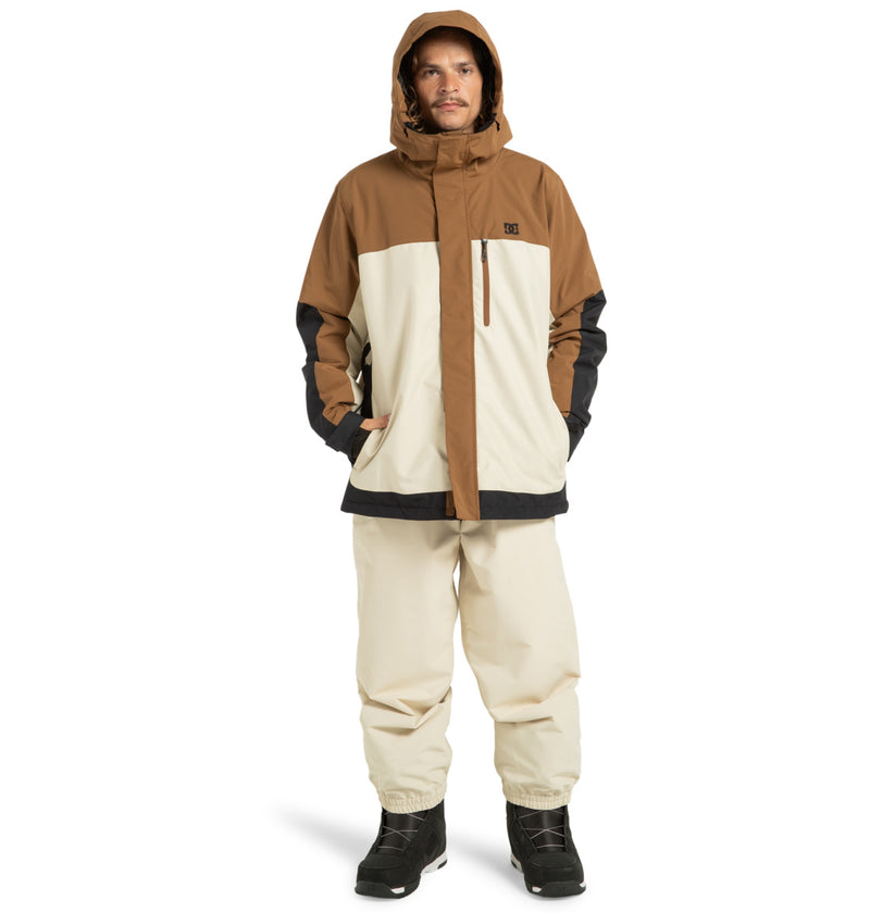 Load image into Gallery viewer, DC Men&#39;s Defiant - Technical Snow Jacket Oatmeal ADYTJ03089-TFL0
