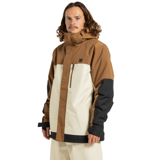 DC Men's Defiant - Technical Snow Jacket Oatmeal ADYTJ03089-TFL0