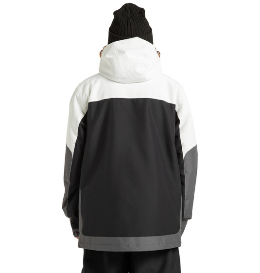 DC Men's Defiant - Technical Snow Jacket White/Black ADYTJ03089-XWWK