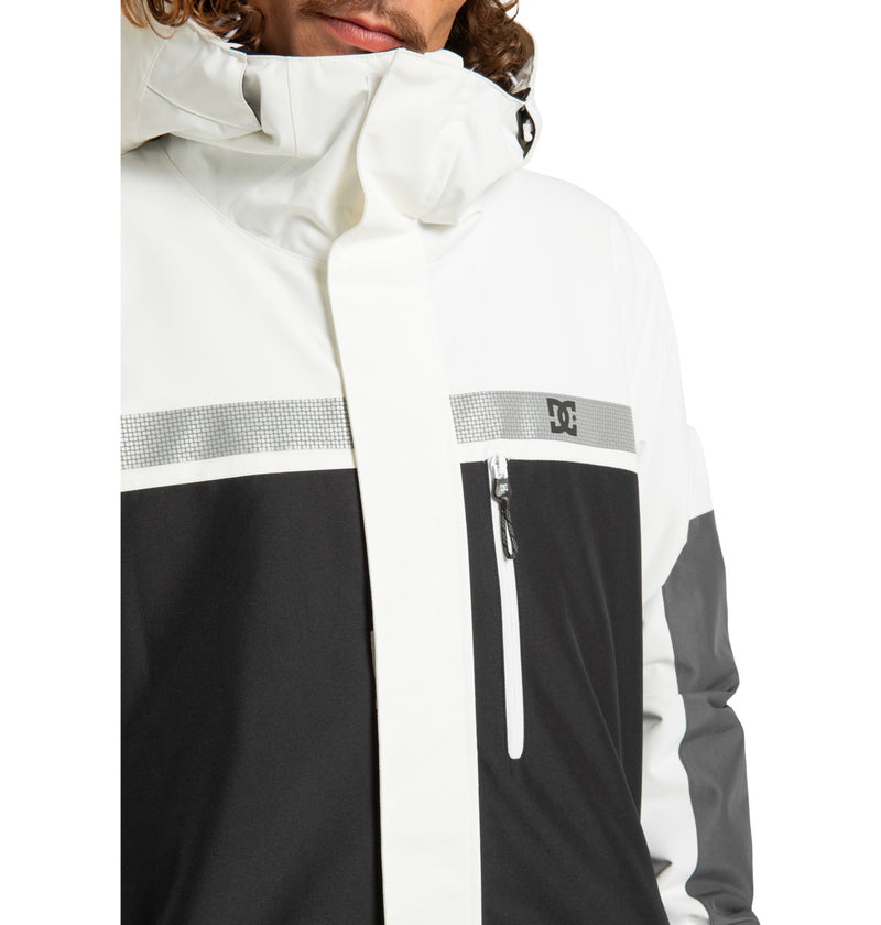 Load image into Gallery viewer, DC Men&#39;s Defiant - Technical Snow Jacket White/Black ADYTJ03089-XWWK
