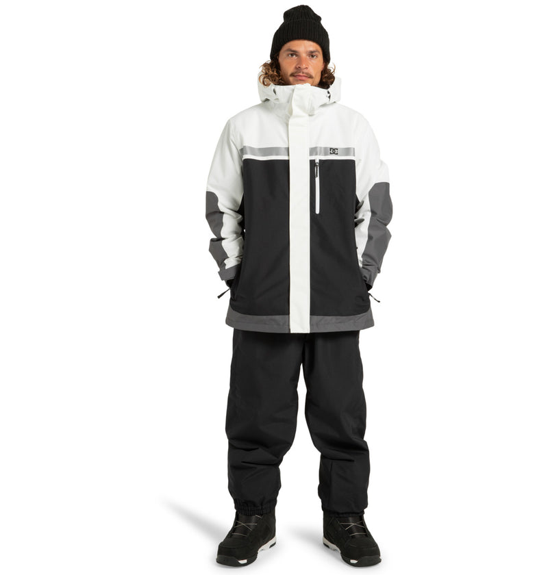 Load image into Gallery viewer, DC Men&#39;s Defiant - Technical Snow Jacket White/Black ADYTJ03089-XWWK
