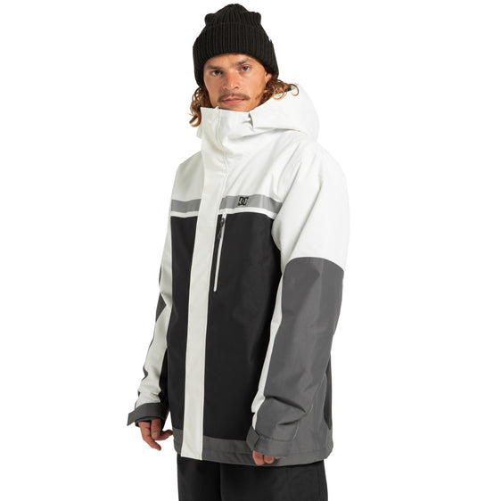 DC Men's Defiant - Technical Snow Jacket White/Black ADYTJ03089-XWWK