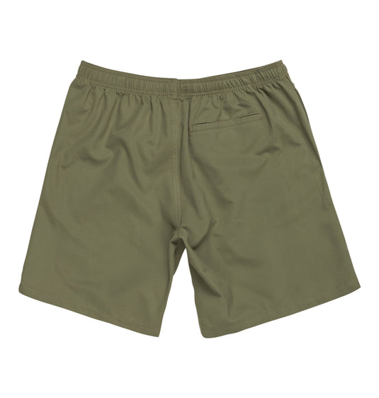 DC Men's Stryker 18''Elastic Waist Walkshorts Deep Lichen Green ADYWS03079-TPC0