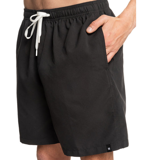 DC Men's Stryker 18''Elastic Waist Walkshorts Black ADYWS03079-KVJ0