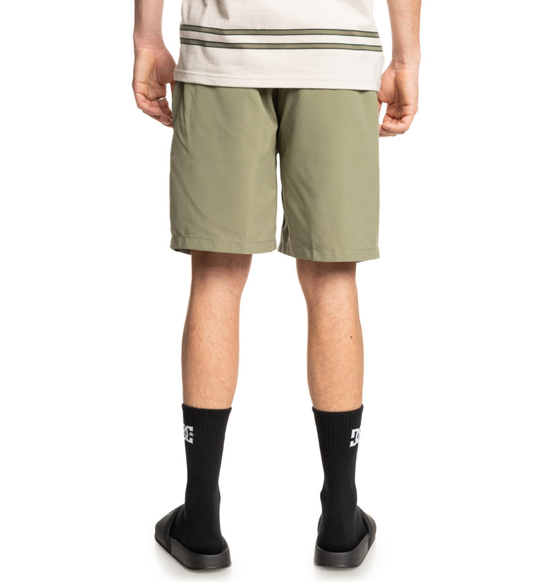 Load image into Gallery viewer, DC Men&#39;s Stryker 18&#39;&#39;Elastic Waist Walkshorts Deep Lichen Green ADYWS03079-TPC0
