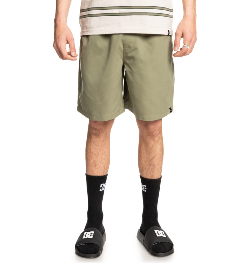 Load image into Gallery viewer, DC Men&#39;s Stryker 18&#39;&#39;Elastic Waist Walkshorts Deep Lichen Green ADYWS03079-TPC0
