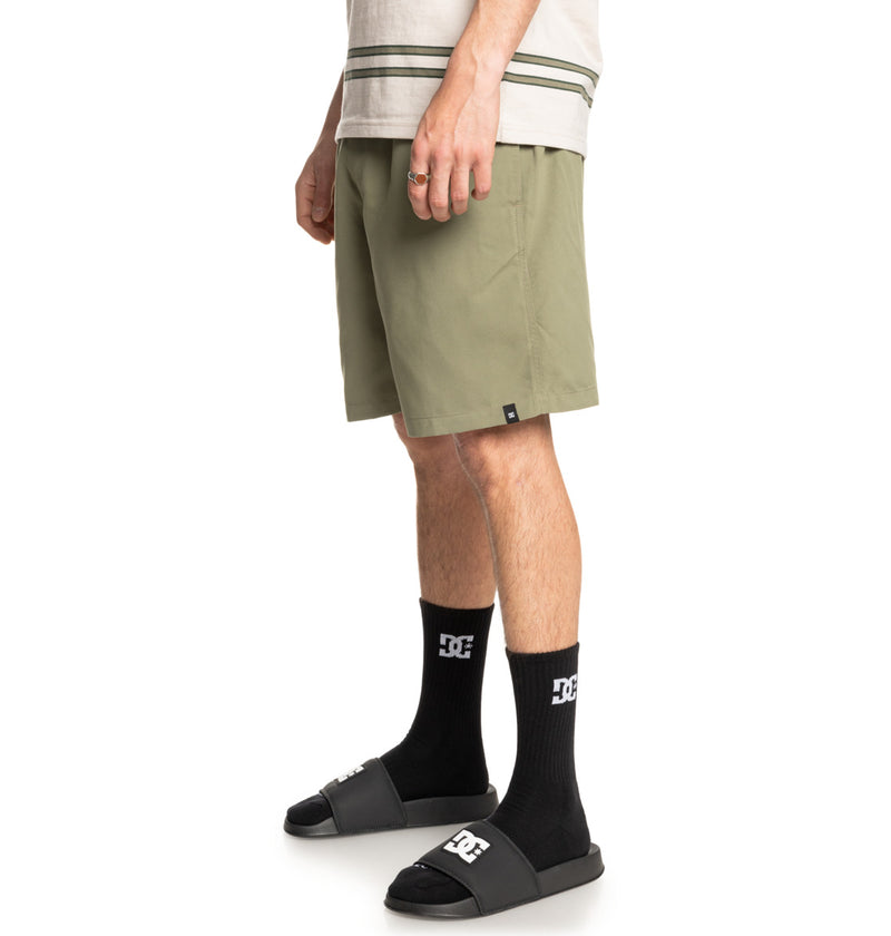 Load image into Gallery viewer, DC Men&#39;s Stryker 18&#39;&#39;Elastic Waist Walkshorts Deep Lichen Green ADYWS03079-TPC0
