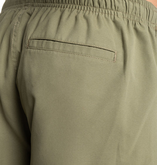 DC Men's Stryker 18''Elastic Waist Walkshorts Deep Lichen Green ADYWS03079-TPC0