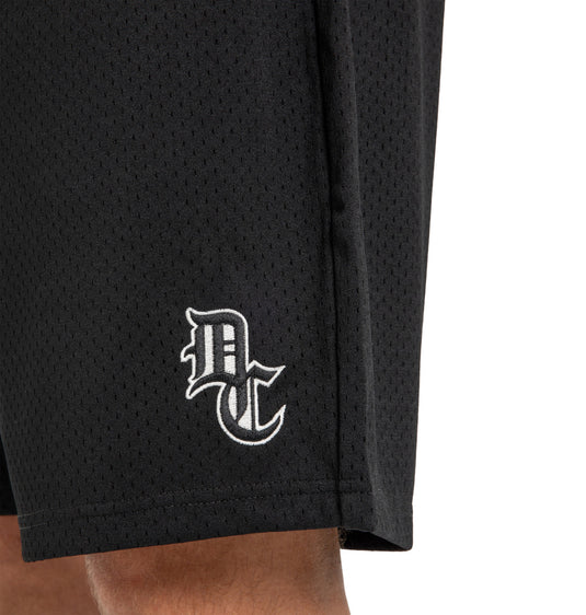 DC Men's No Hitter Elastic Waist Shorts Black ADYWS03082-KVJ0