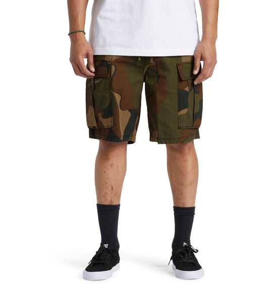 DC Men's Tundra Cargo Shorts Abstract Camo ADYWS03086-XCGK