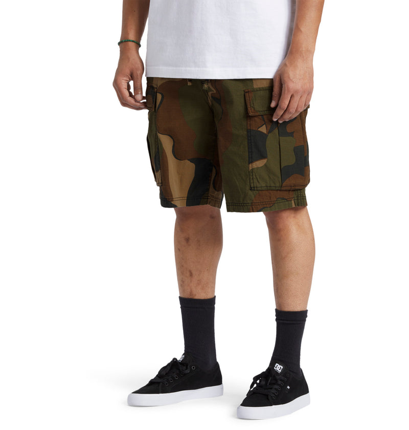 Load image into Gallery viewer, DC Men&#39;s Tundra Cargo Shorts Abstract Camo ADYWS03086-XCGK
