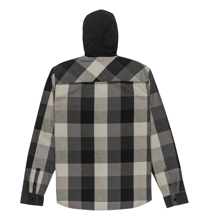 Load image into Gallery viewer, DC Men&#39;s Ruckus Hooded Long Sleeve Shirt Black ADYWT03104-KVJ0
