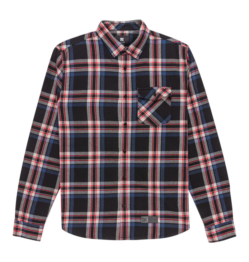Load image into Gallery viewer, DC Men&#39;s Marshal Flannel Shirt Black ADYWT03116-KVJ0
