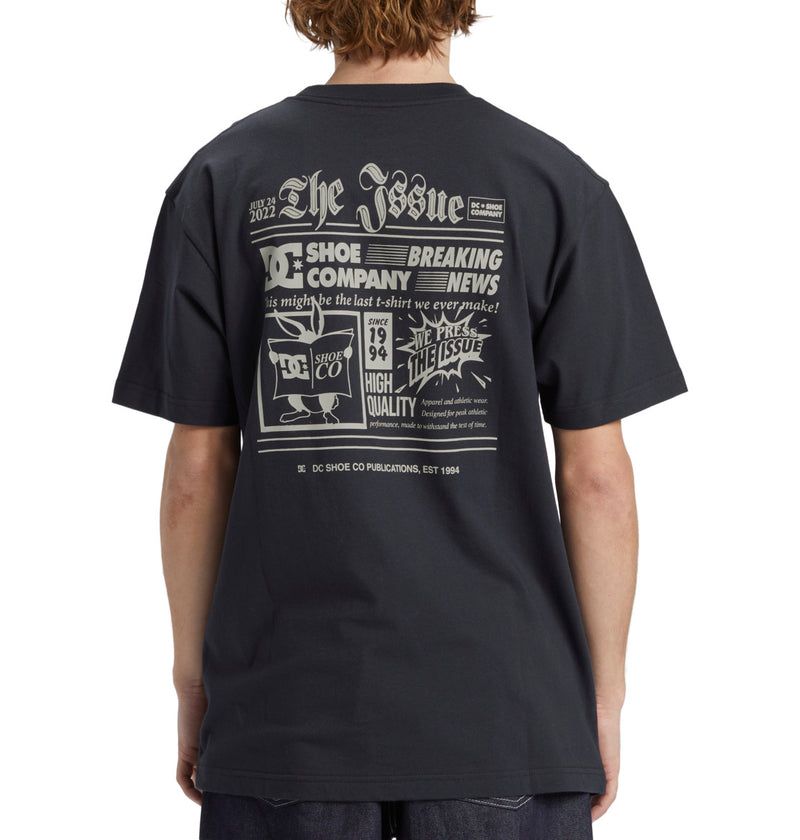 Load image into Gallery viewer, DC Men&#39;s The Issue Standard Fit T-Shirt Ebony ADYZT05368-KSD0
