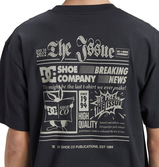 DC Men's The Issue Standard Fit T-Shirt Ebony ADYZT05368-KSD0