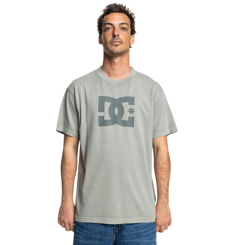 Load image into Gallery viewer, DC Men&#39;s Star Pigment Dye T-Shirt Moon Mist Enzyme Wash ADYZT05374_SMAW
