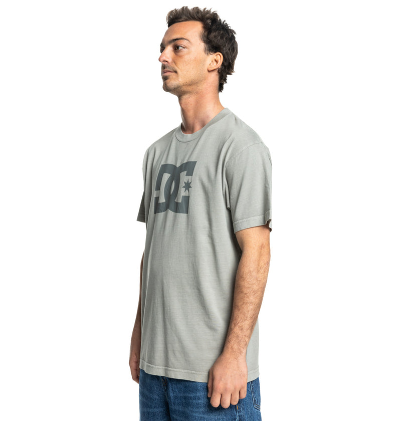 Load image into Gallery viewer, DC Men&#39;s Star Pigment Dye T-Shirt Moon Mist Enzyme Wash ADYZT05374_SMAW
