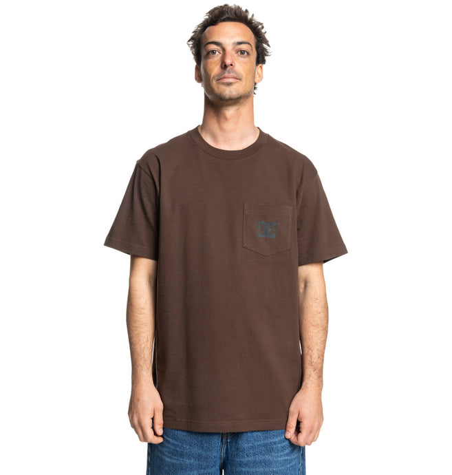 DC Men's Star Pocket T-Shirt Coffee Bean ADYZT05377-CTL0