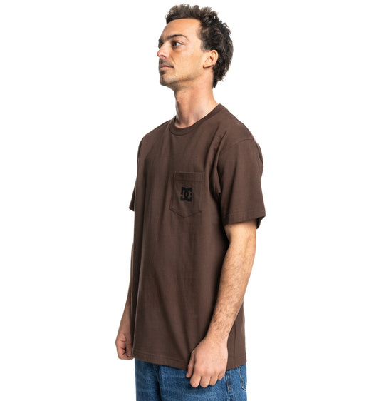 DC Men's Star Pocket T-Shirt Coffee Bean ADYZT05377-CTL0