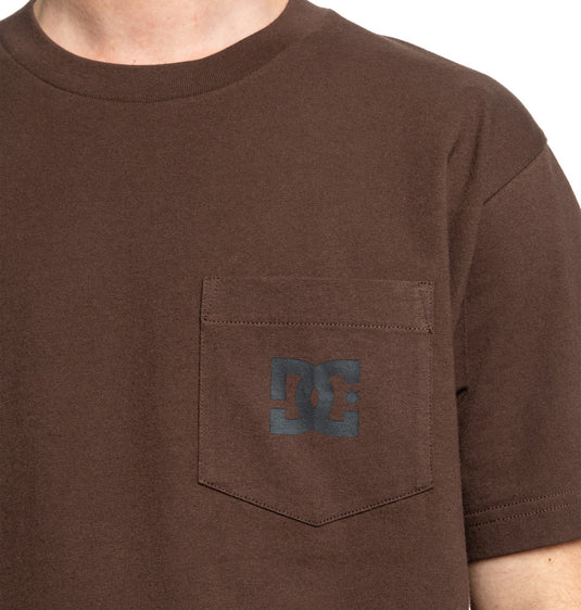 DC Men's Star Pocket T-Shirt Coffee Bean ADYZT05377-CTL0
