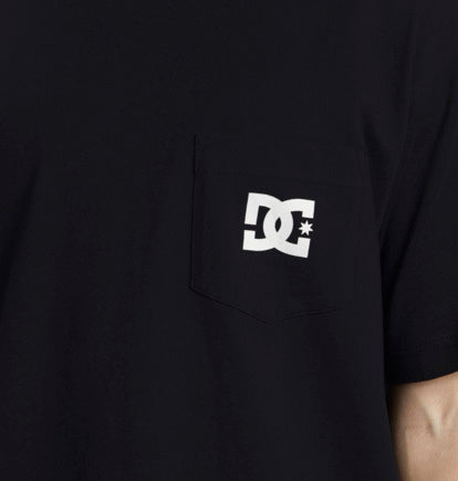 Load image into Gallery viewer, DC Men&#39;s Star Pocket Short Sleeve T-Shirt Black ADYZT05377_KVJ0
