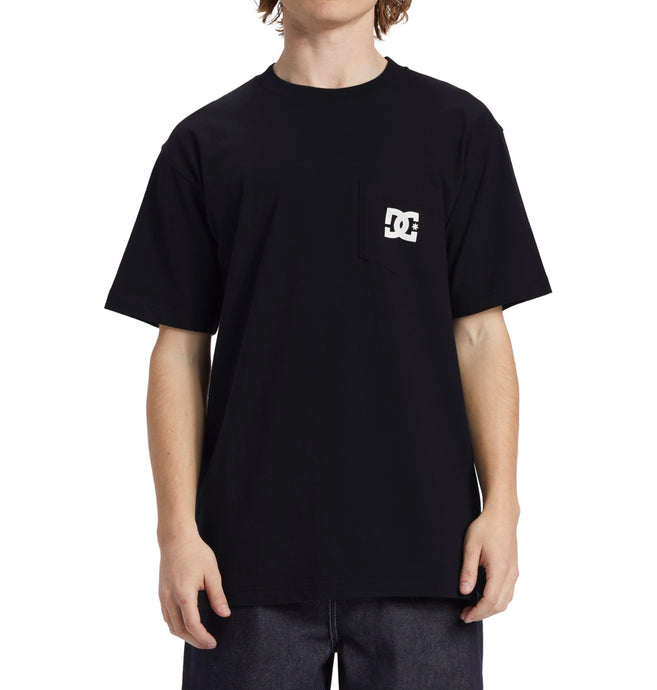 DC Men's Star Pocket Short Sleeve T-Shirt Black ADYZT05377_KVJ0