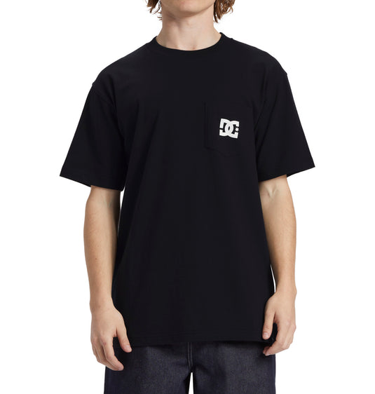 DC Men's Star Pocket Short Sleeve T-Shirt Black ADYZT05377_KVJ0