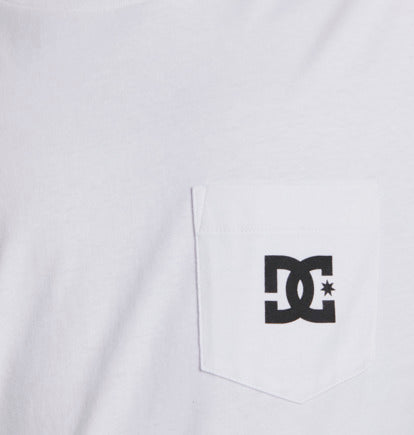 DC Men's Star Pocket T-Shirt White ADYZT05377-WBB0