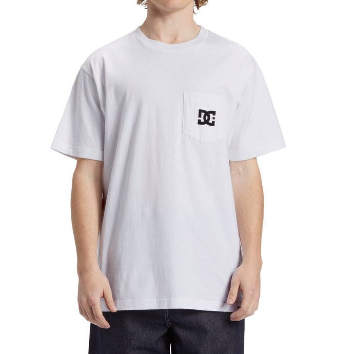 DC Men's Star Pocket T-Shirt White ADYZT05377-WBB0