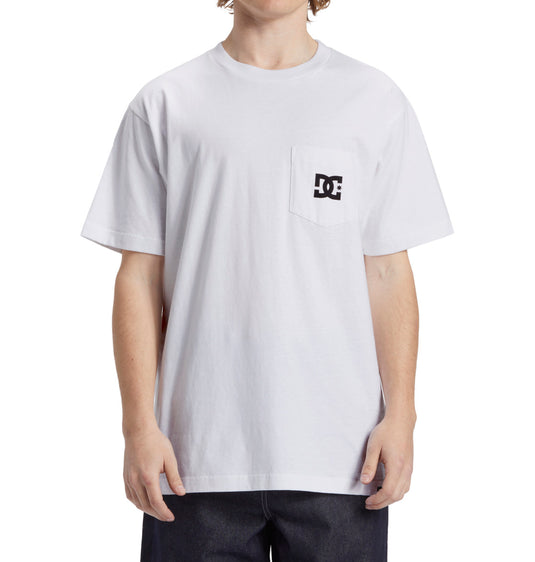 DC Men's Star Pocket T-Shirt White ADYZT05377-WBB0