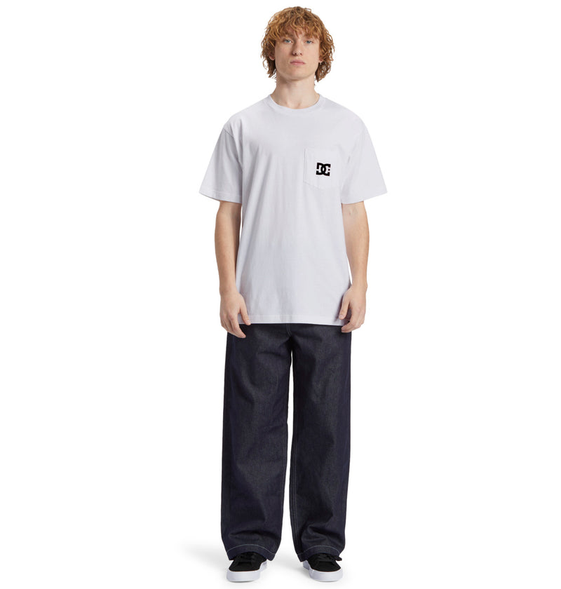 Load image into Gallery viewer, DC Men&#39;s Star Pocket T-Shirt White ADYZT05377-WBB0
