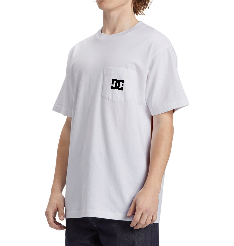 Load image into Gallery viewer, DC Men&#39;s Star Pocket T-Shirt White ADYZT05377-WBB0

