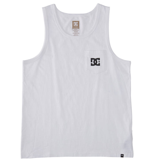 DC Men's Star Pocket Vest Top White ADYZT05378_WBB0