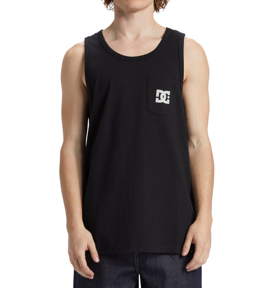 DC Men's Star Pocket Vest Top Black ADYZT05378_KVJ0