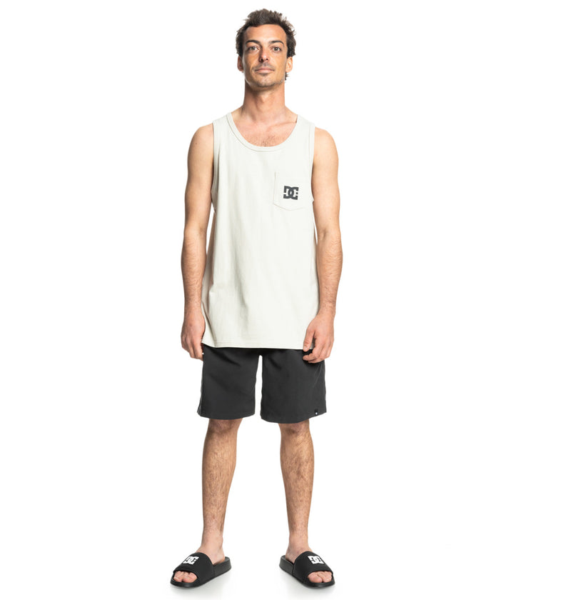Load image into Gallery viewer, DC Men&#39;s Star Pocket Vest Top Pelican ADYZT05378_SGB0
