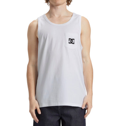 DC Men's Star Pocket Vest Top White ADYZT05378_WBB0