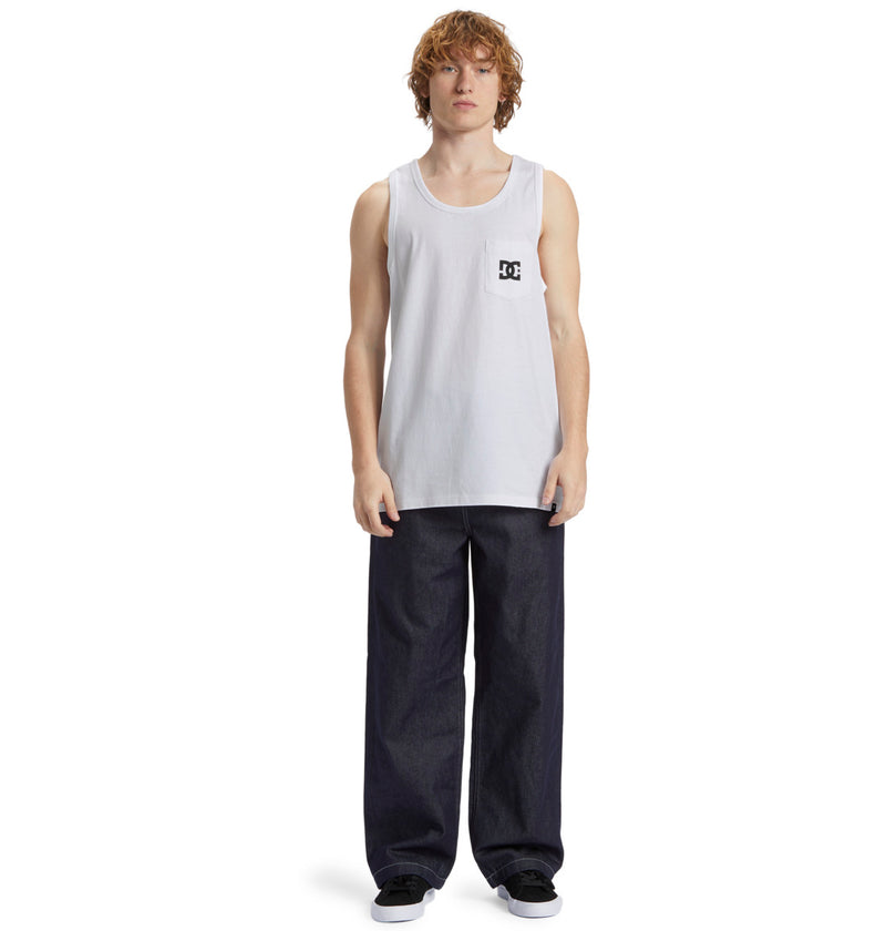 Load image into Gallery viewer, DC Men&#39;s Star Pocket Vest Top White ADYZT05378_WBB0

